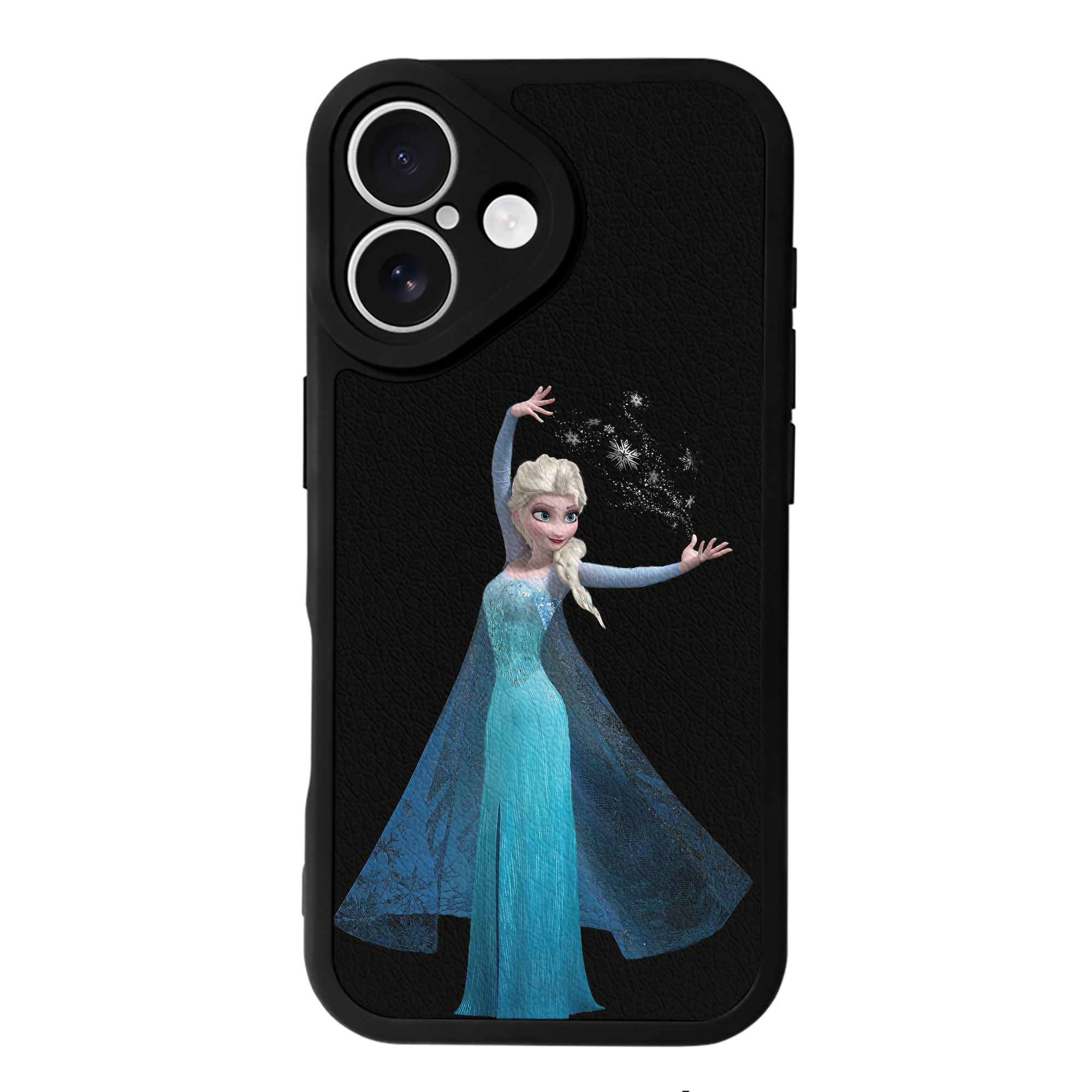 （画像用） アナと雪の女王 アンナ エルサ Frozen Anna Elsa 【iPhone 16シリーズ対応】シリコンスマホケース（レザー調） 材質：シリコン